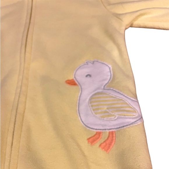 *2 for $20*Carter’s yellow micro fleece sleep sack w/ little duck Size 0-9months - Picture 4 of 6